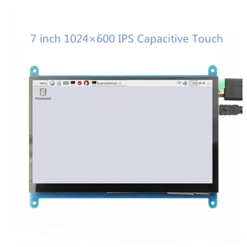 

7 inch 1024*600 IPS Capacitive Touch Panel TFT LCD Module Screen Display for Raspberry Pi 3 B+/4b