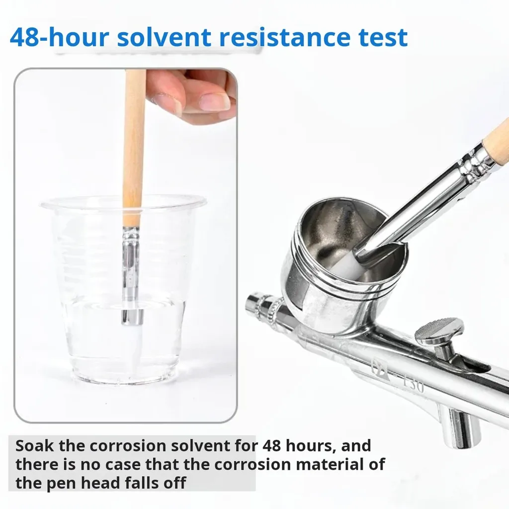 MS138 Airbrush Cleaning Brush for Gundam DIY Projects Clean Brush Hobby Model Building Tool Quick Clean Corrosion Resistance
