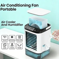 Ventilateur Climatiseur Portable Mini 2026 Nouveauté avec 3 Vitesses et 7 Couleurs - Idéal pour Chambre, Bureau, Voiture, Camping en Extérieur 1
