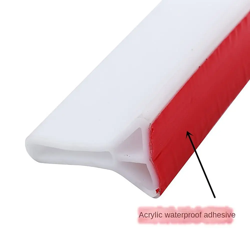 Silicone Shower Threshold Professional Wet Dry Separation Non-slip Self-Adhesive Water Stopper Sink