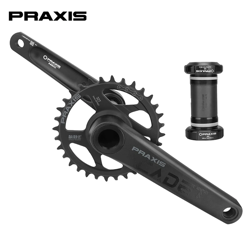未使用 Praxis Works CADET 32T 1x12速 170 M24 PRAXIS CADET M24 CRANKSET 32T 3mm OFFSET BOOST 170mm BLACK