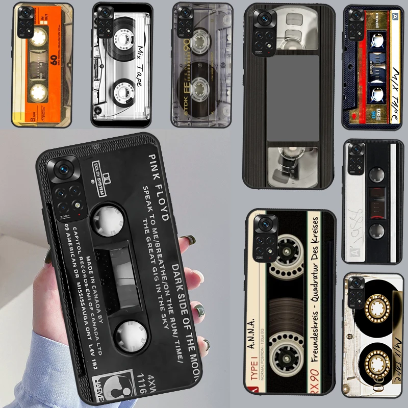Custodia A Nastro Per Cassette Gold Mix Per Redmi Note 11 10 8 9 12 Pro Plus Note 12S 11S 10S 9S Cover Per Redmi 12C 9C 10C 10A