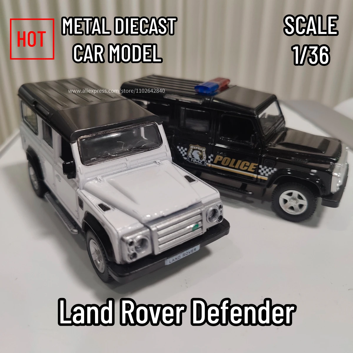 

1:36 Scale Land Rover Defender Car Model Replica Diecast Vehicle Miniature Home Interior Decor Xmas Gift Kid Boy Toy