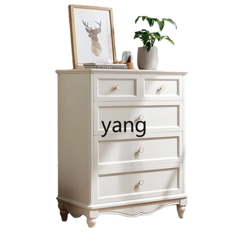 

LMM Storage Locker Chest of Drawers Chest of Drawers Bedroom Light Luxury Wood Foot Chest of Drawer