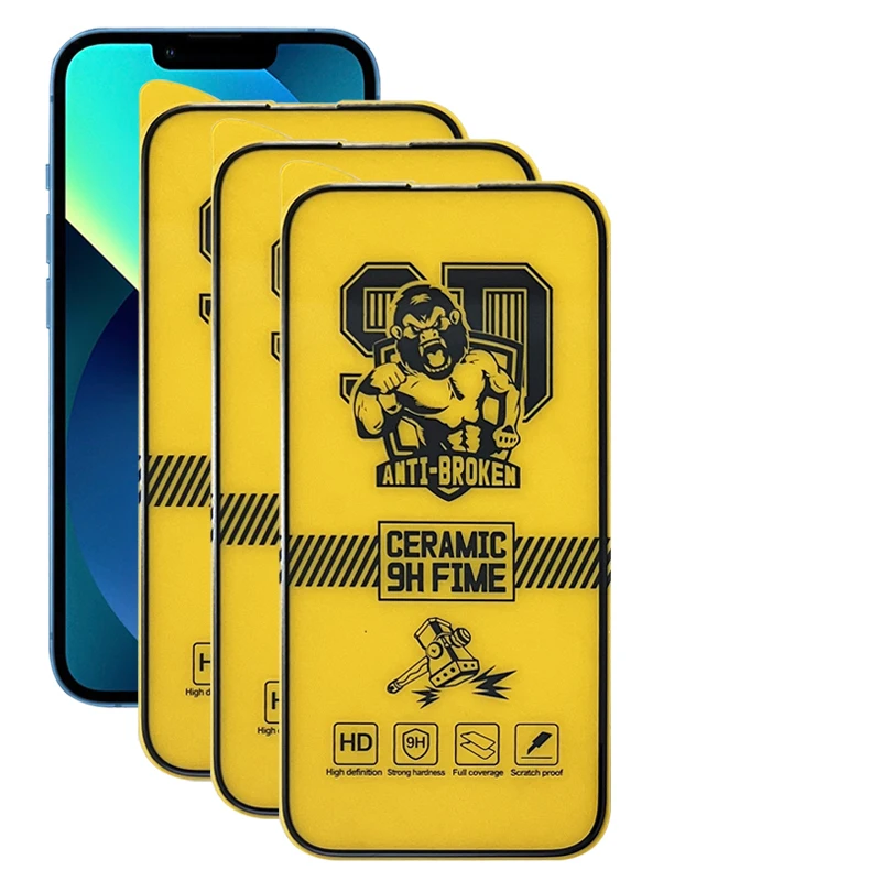 50Pcs High Quality Soft Matte Ceramic Protective Film For iPhone 14 13 12 11 Pro XR XS Max X 8 7 6 Plus Screen Protector Glass