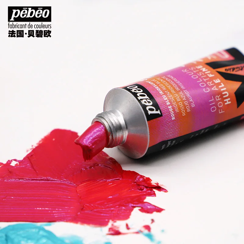 1Pc Pebeo 80ML Oil Paints Tube Single Oil-painting Pigment Colors for Artists Students Beginners Art Supplies