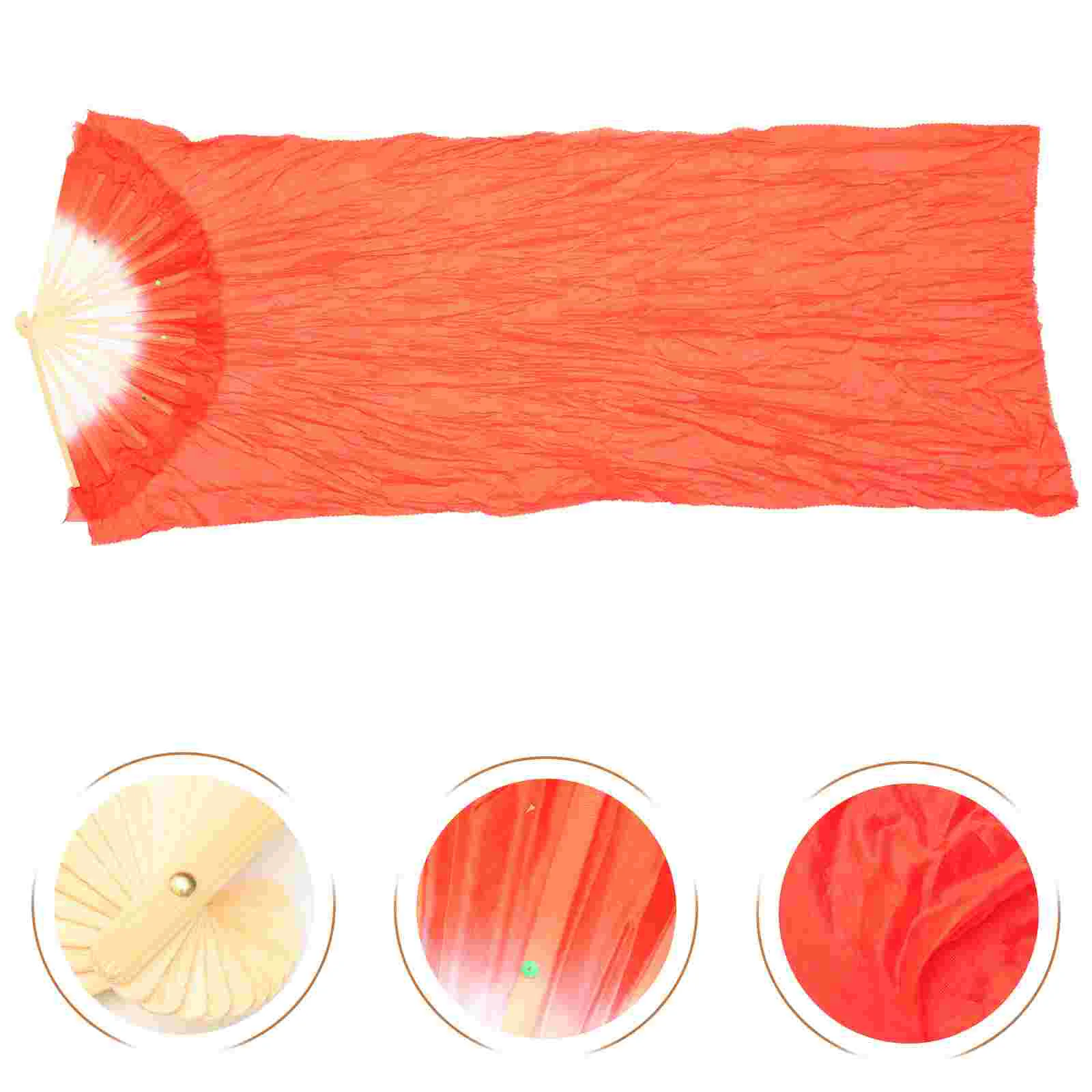 

Neck Silk Scarfss Satin Dance for Folding Ribbon Veils Silk Woman Red Women Stage Show Miss