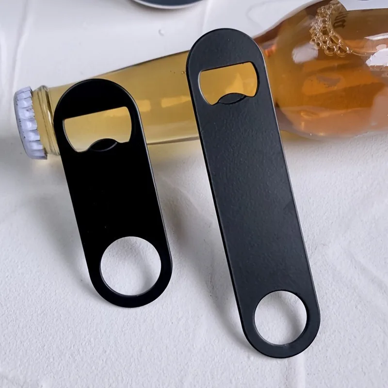 3pcs Heavy Duty Stainless Steel Flat Bottle Openers for Beer, Durable Bottle Openers, Kitchen Gadgets for Restaurants