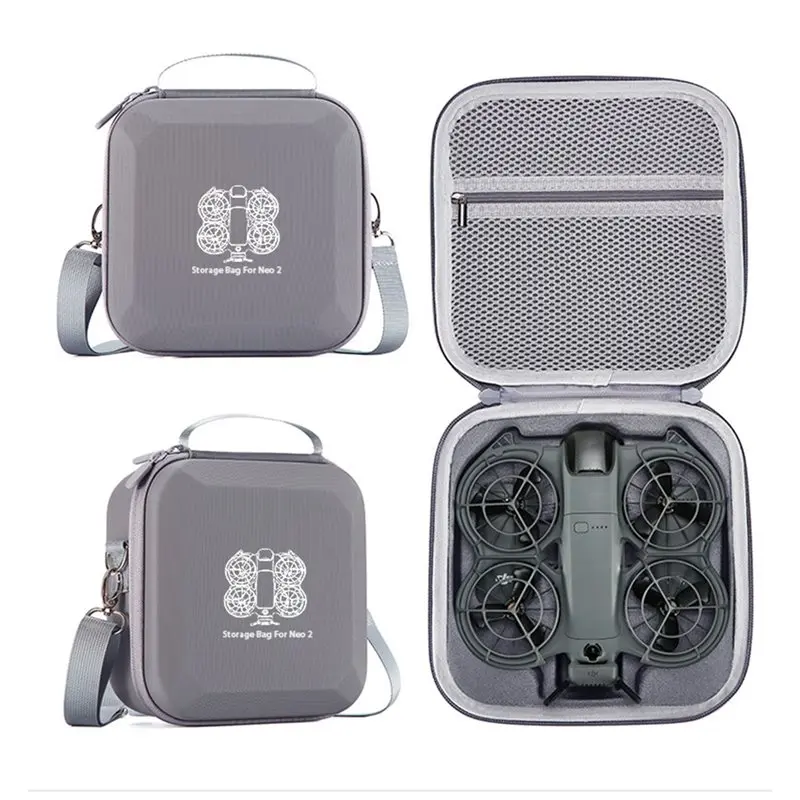 DJI NEO 2용 XB-하드 쉘 박스 보호 가방 - 충격 방지 휴대용 보관 가방, 네오 2 호스트용 숄더 캐리 케이스