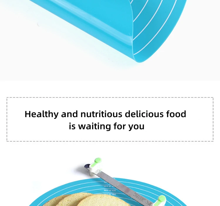 Round Silicone Baking Mat Non-Slip Pastry Turntable Nonstick Dough Kneading Pad