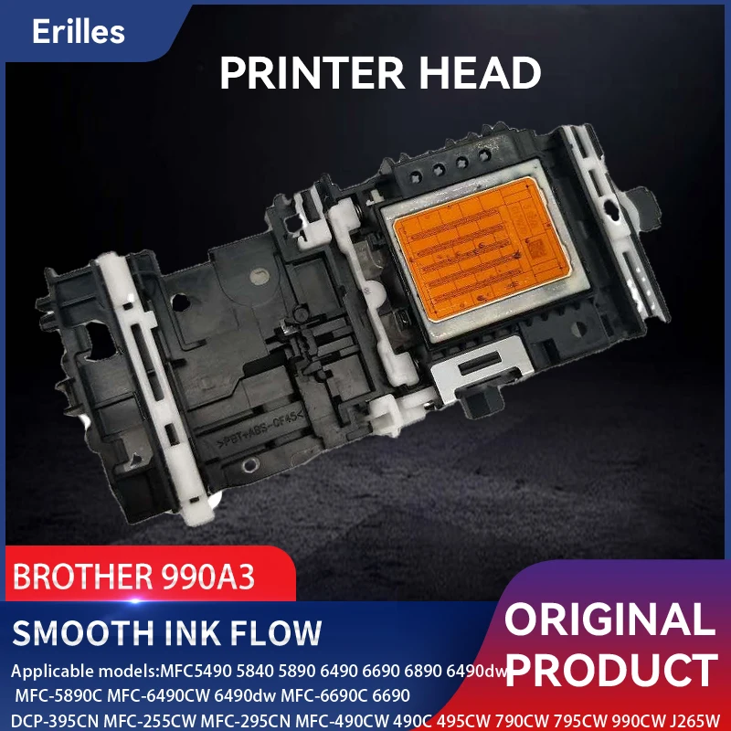 

Printer Head 990A3 for Brother MFC5490 5840 5890 6490 6690 6890 990A3 MFC-6490CW 5890CN 5895 Printhead