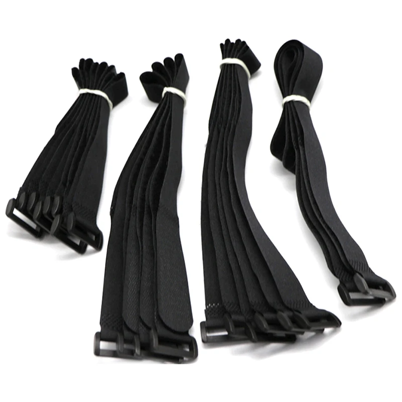 Reusable Fastening Bike Tie 10Pcs 2*20cm Loop Durable Multil Purpose Self-adhesive Strap Cable Ties Adjustable