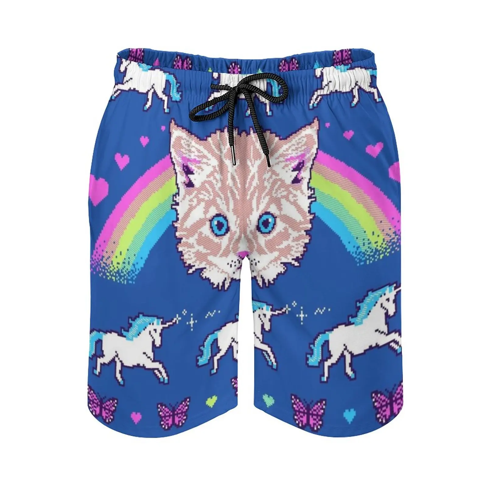 

Most Meowgical Sweater Men's Sports Short Beach Shorts Surfing Swimming Boxer Trunks Bathing Meow Cat Kitty Kitteh Kitten
