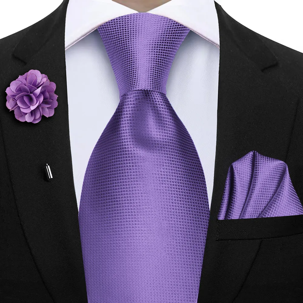 Elegant Peacock Blue Plaid Men's Accessory Set - Tie & Pocket Square Collection