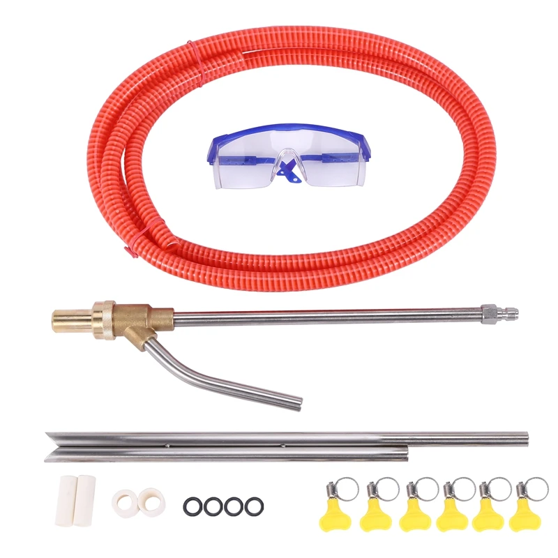 

Big Deal Pressure Washer Sandblasting Kit, Wet Sandblaster Attachment, 5000 PSI, 1/4 Inch Quick Disconnect 1Set