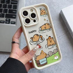 Playful Capybara Soft TPU Phone Case with Ladder Lens Cover for Vivo V27e(Y73) (JTW - P4208312J1)