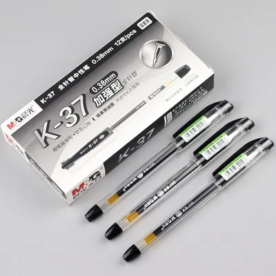 30pcs Enhanced full needle neutral pen 0.38 refill fine stroke pen financial bookkeeping signature