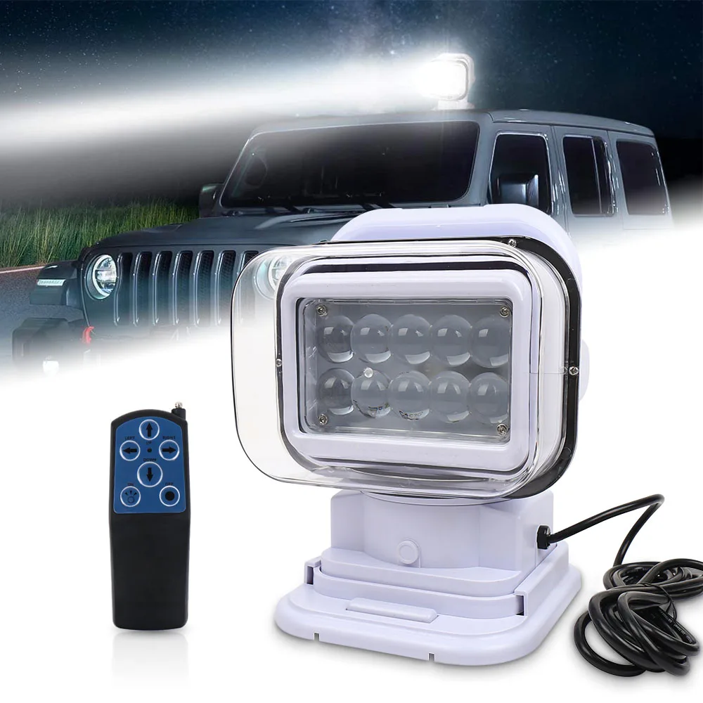 

Portable Marine Searchlight 12V/24V Led Search Light for Boat Yacht Off-Road Trucks ATV SUV