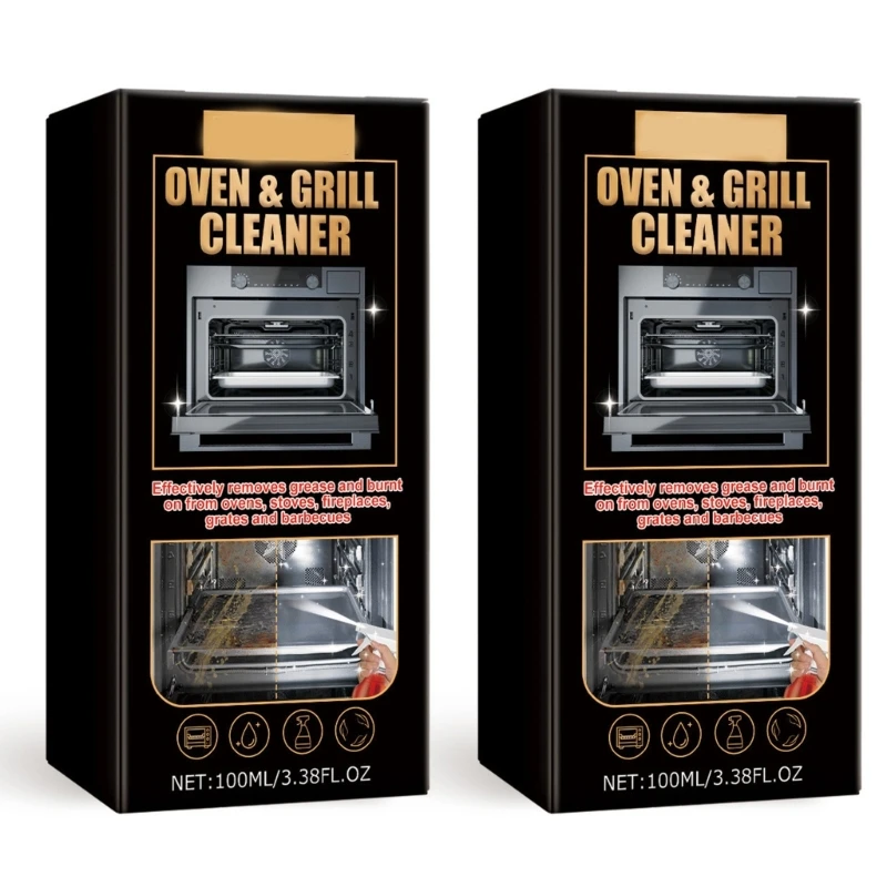 Kitchen Oven Cleaner Rust Grease Remover Household Cleaning Formula Grill Oil Cleaner 100ml