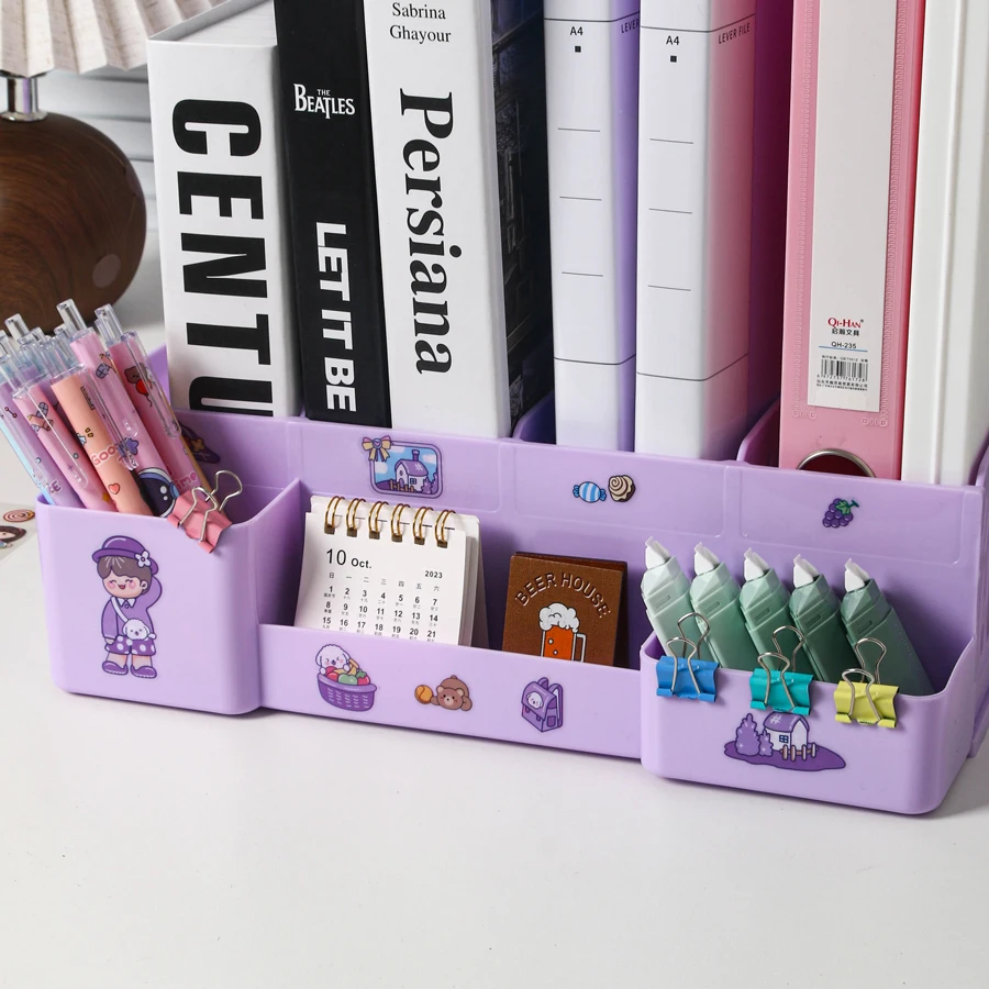 Detachable Large Capacity File Frame Odorless File Storage Box Divided Office Storage Rack Student Only