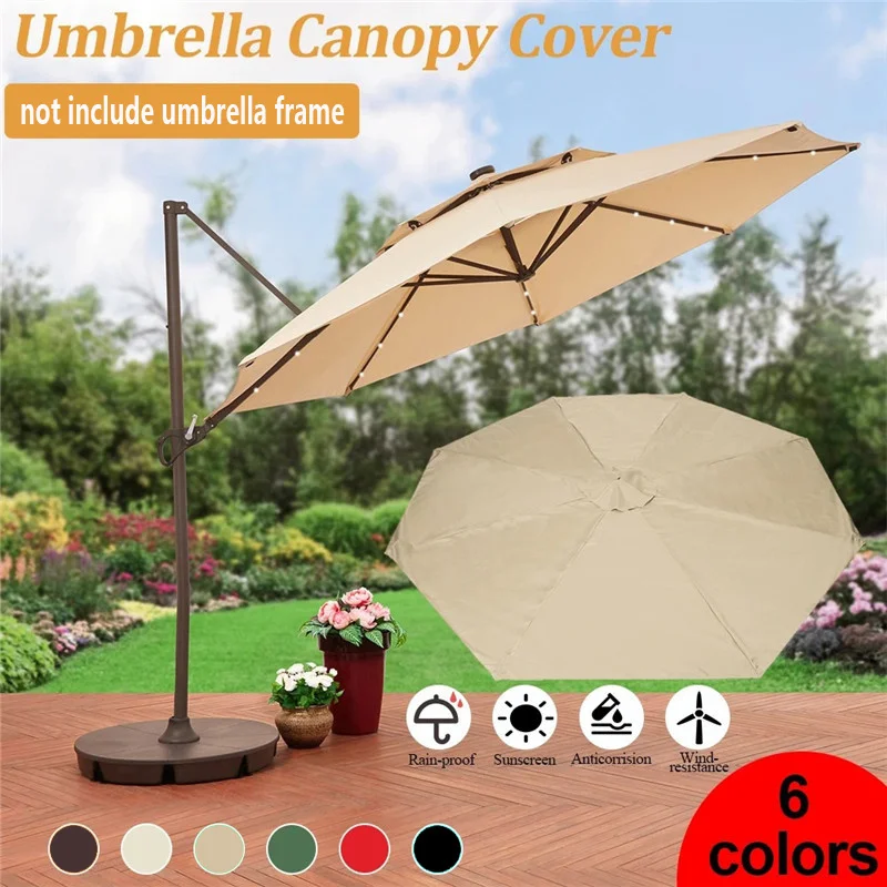 Parasol cover umbrella cloth replacement 3M diameter for 8-arm outdoor anti-UV parasol