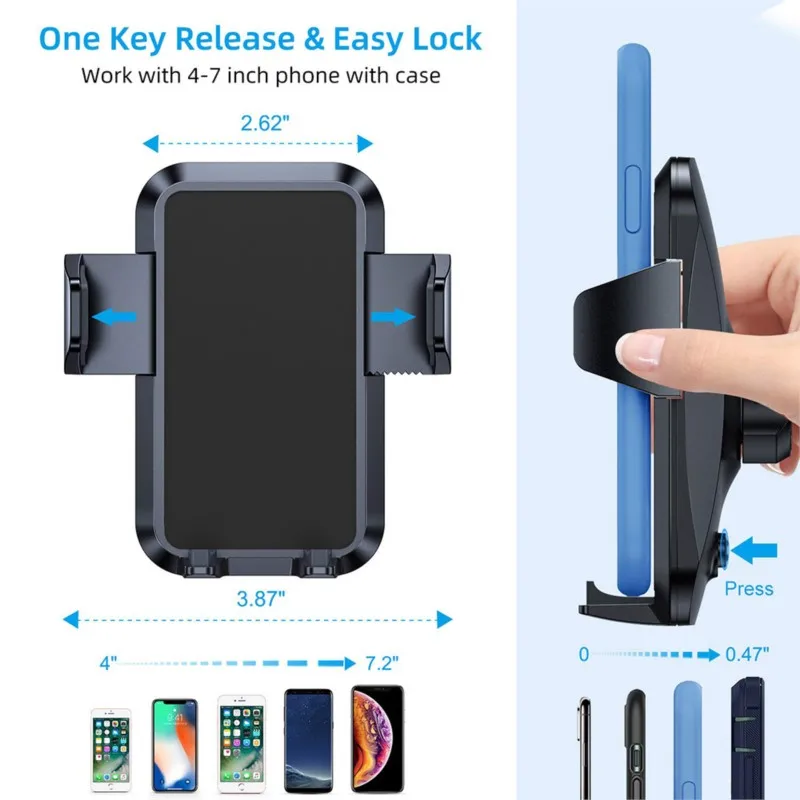 Mobile Phone In-car Live Broadcast Holder Portable Metal Soft Pole Foldable Dual USB Travel Charging Mobile Phone Holder 2024