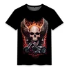 European and American Motorcycle Heavy Short Sleeve T-shirt Male Rock American Retro Cotton Harley Motorcycle May Khaki Print 4