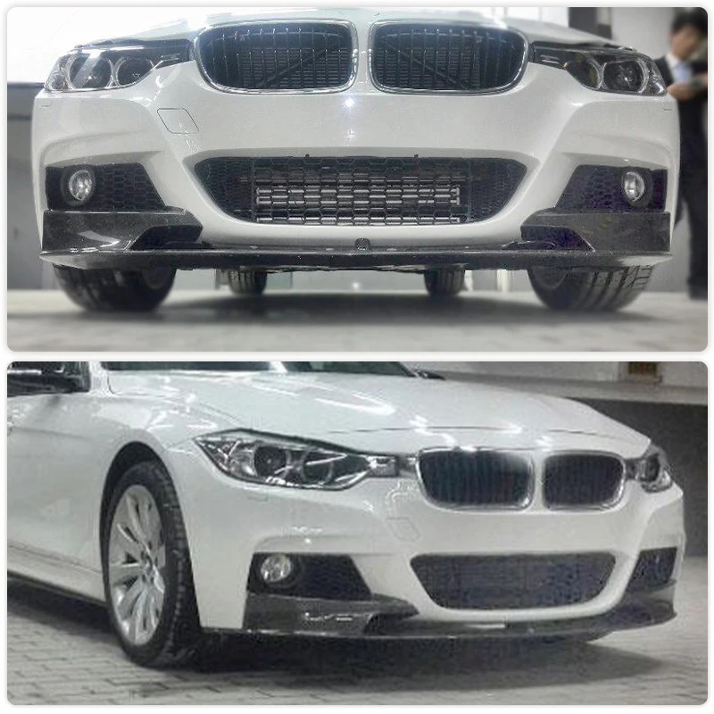 Carbon Fiber Car Front Bumper Lip Spoiler Splitters Apron for BMW