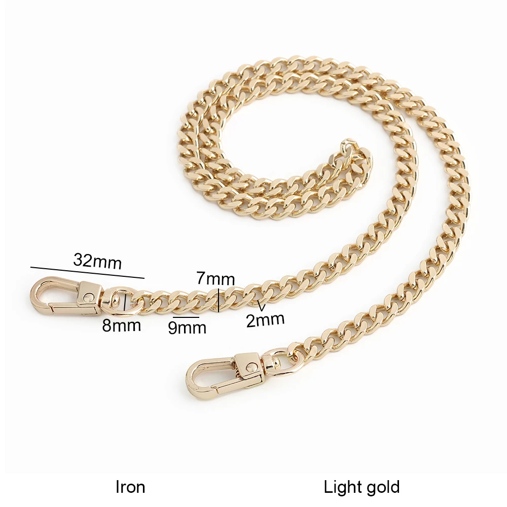 Gold Metal Thin Chain Strap for Women's Handbags - Versatile Crossbody Shoulder Bag Accessory