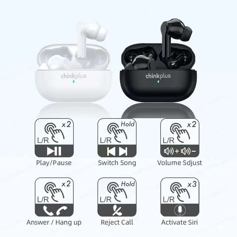 Wireless Bluetooth Earbuds Noise Reduction Headphones