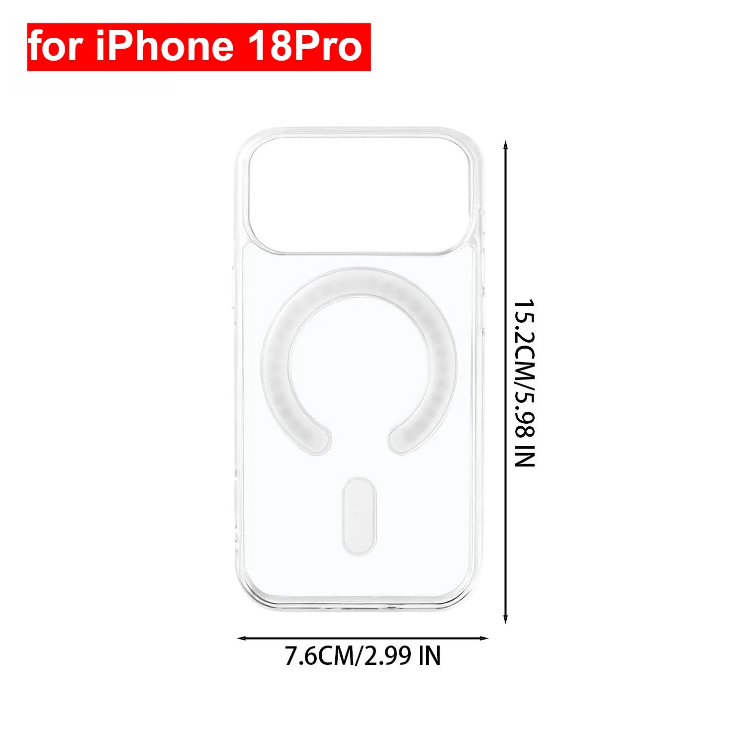 Premium Transparent Magnetic Case - Magsafe Compatible
