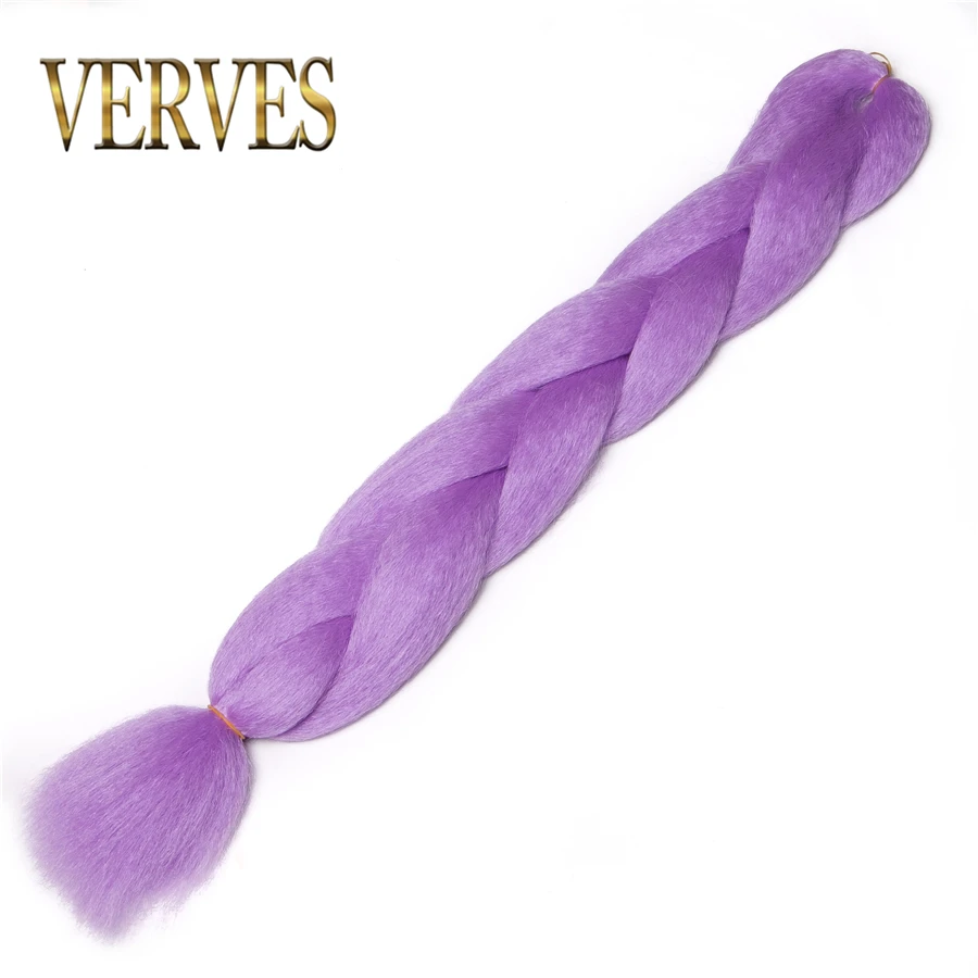 VERVES Light Synthetic Braids 24 Inch Ombre Braiding Hair Extensions Jumbo Braid Shining In The Dark Luminous Braided Pink Green 6