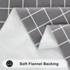 Kitinjoy Rectangle Table Cloth Waterproof Vinyl Tablecloth with Flannel Plastic Plaid Table Cover Dining Picnic Indoor Outdoor 4