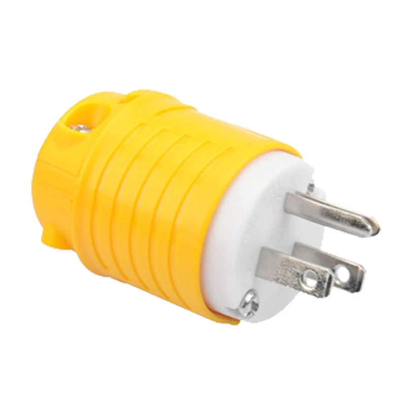 US Standard NEMA 5-15P Three-core Male Industrial Equipment 15A/125V Straight Wiring Plug ETL Certification