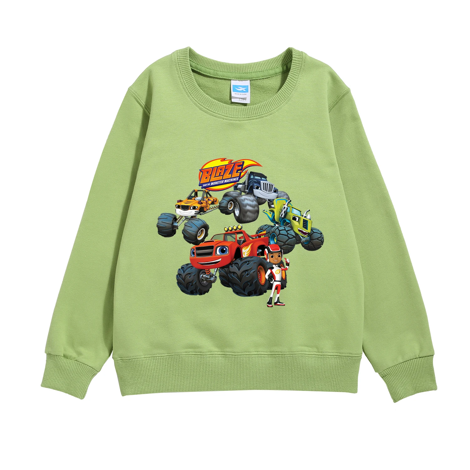 

Boys 100% Cotton Blaza Long Sleeve Sweatshirts Tops Kids Party For Baby Girl Boys