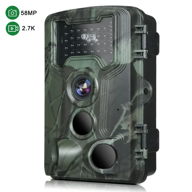 58MP 2.7K Trail Camera with Night Vision 3 PIR Sensors IP66 Infrared Hunting Camera for Outdoor Wildlife Scouting Researching 3