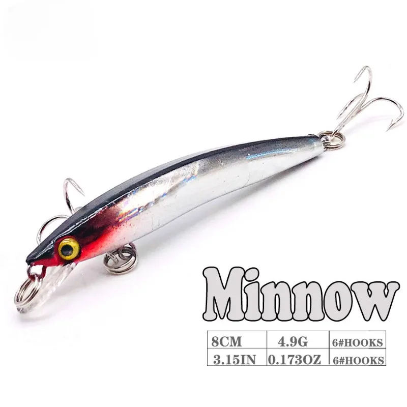 

Jerkbait Minnow 1PCS Wobbler Carp Hard Artificial Bait For Fishing Lure/Tackle/Accessories Crankbait Trolling Bass Saltwater Sea