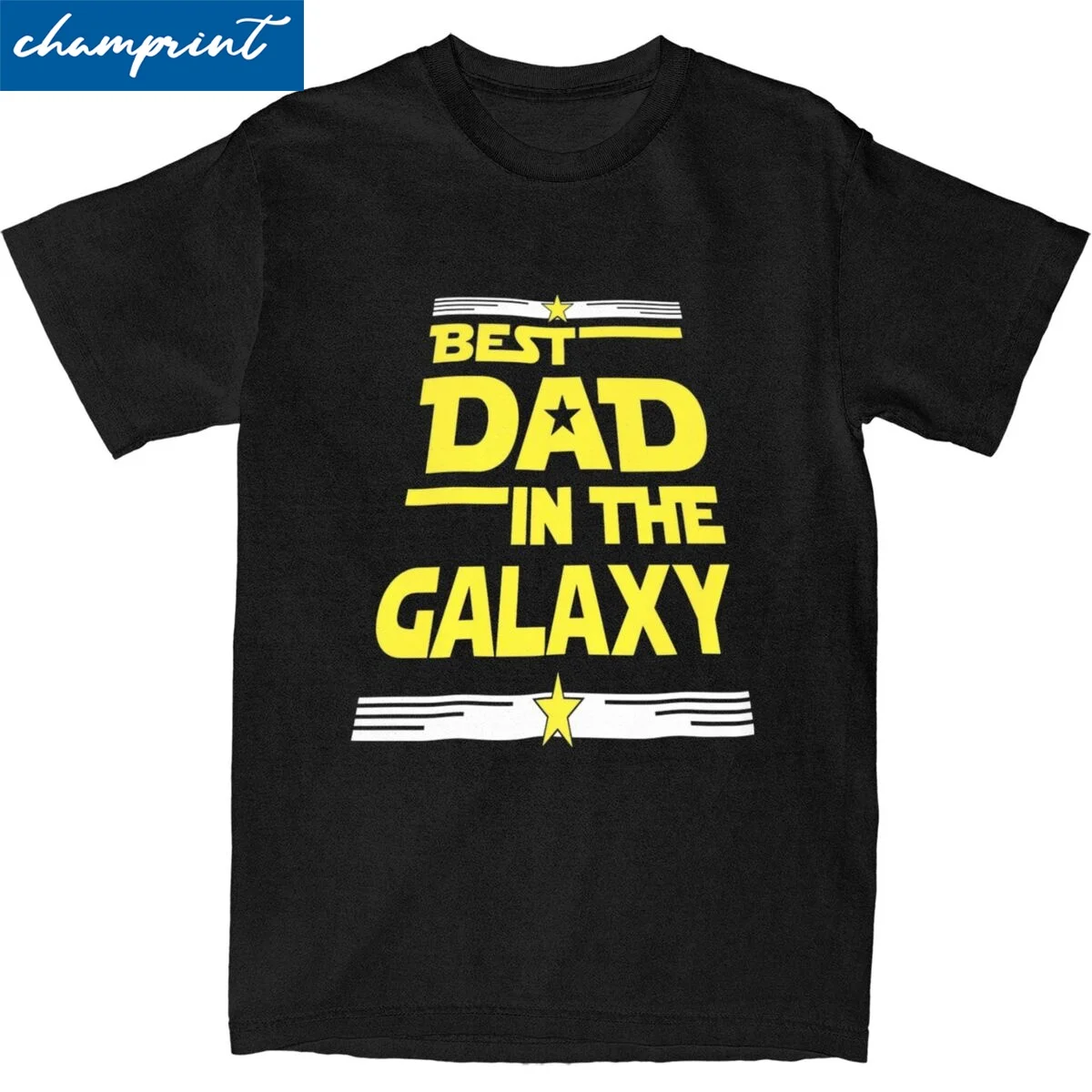 

Футболка мужская с круглым вырезом, смешная рубашка с коротким рукавом, с принтом "лучший папа в Галактике", хлопковая, летняя
