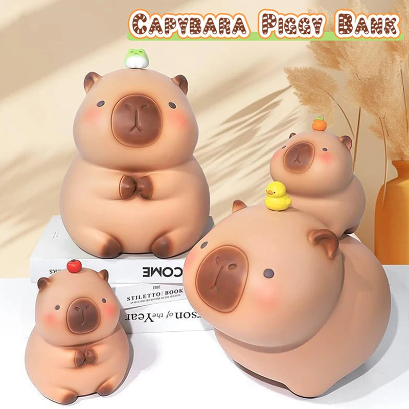 Capybara Piggy Bank, Capybara Coin Bank Piggy Bank, Creative Cute Cartoon Storage Money Box, Money Coin Bank