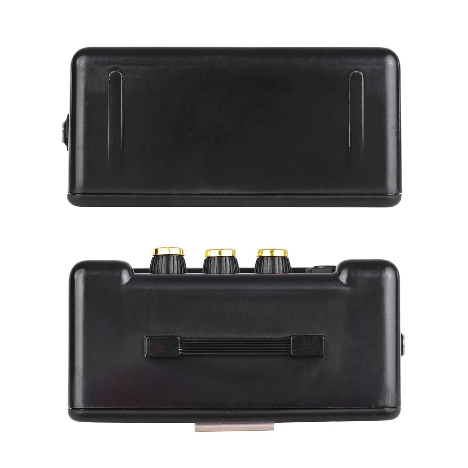 Electric Guitar Amplifier PG-3 3W with Volume Tone Control, 3" 4ohm or 8ohm Speaker, Input Headphone Port, Black Golden Color,