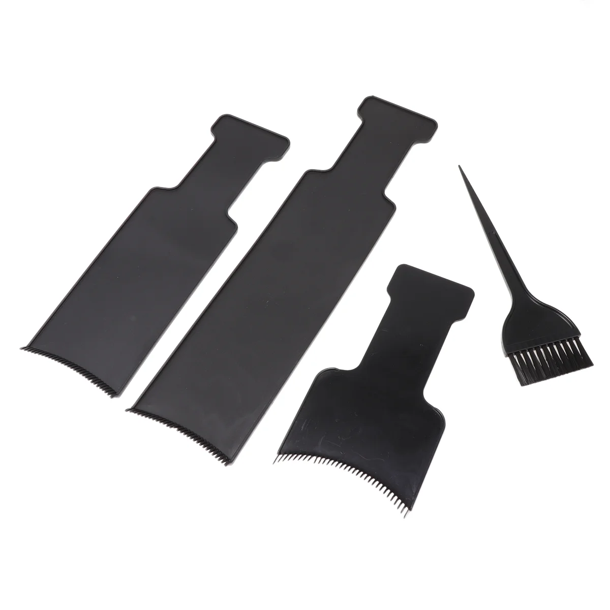 

4 PCS Hair Stylist Home Use Hairstylist Highlighting Comb with Tool DIY Dye Board for