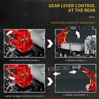 Remote Control Engineering Crane Building Blocks Set RC Construction Vehicle 3D Assembly STEM Educational Toy Gift 5