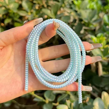 1 ม้วน 1.6m เลเซอร์สี USB ชาร์จข้อมูลป้องกันสายเคเบิล Anti-break ฤดูใบไม้ผลิเชือกป้องกันสายไฟเชือกหูฟัง Bobbin Winder 8