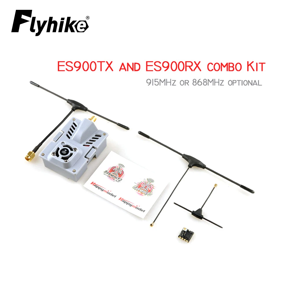 Module récepteur ExpressLRS ES900RX 915 MHz montrant les broches et le dissipateur