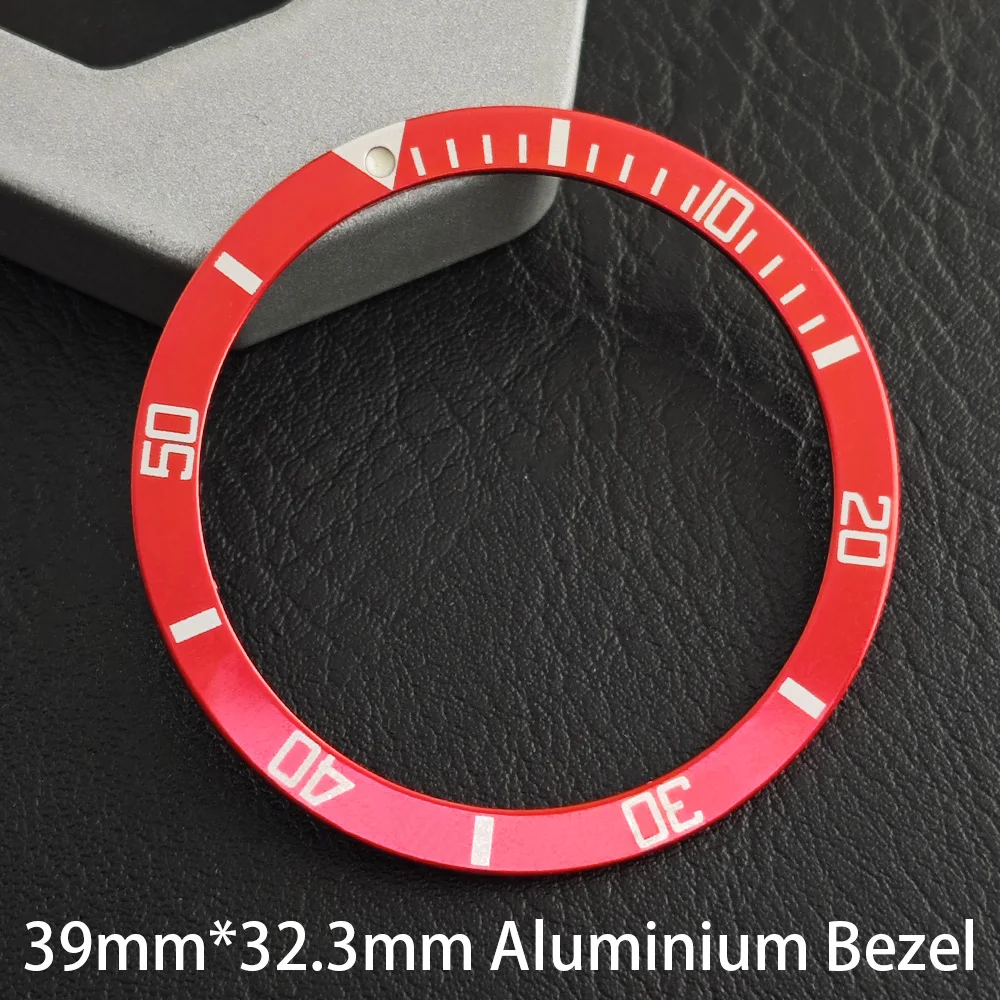 Premium Flat Aluminium Watch Bezel - 39mm Replacement Part for Men's Mechanical Watch