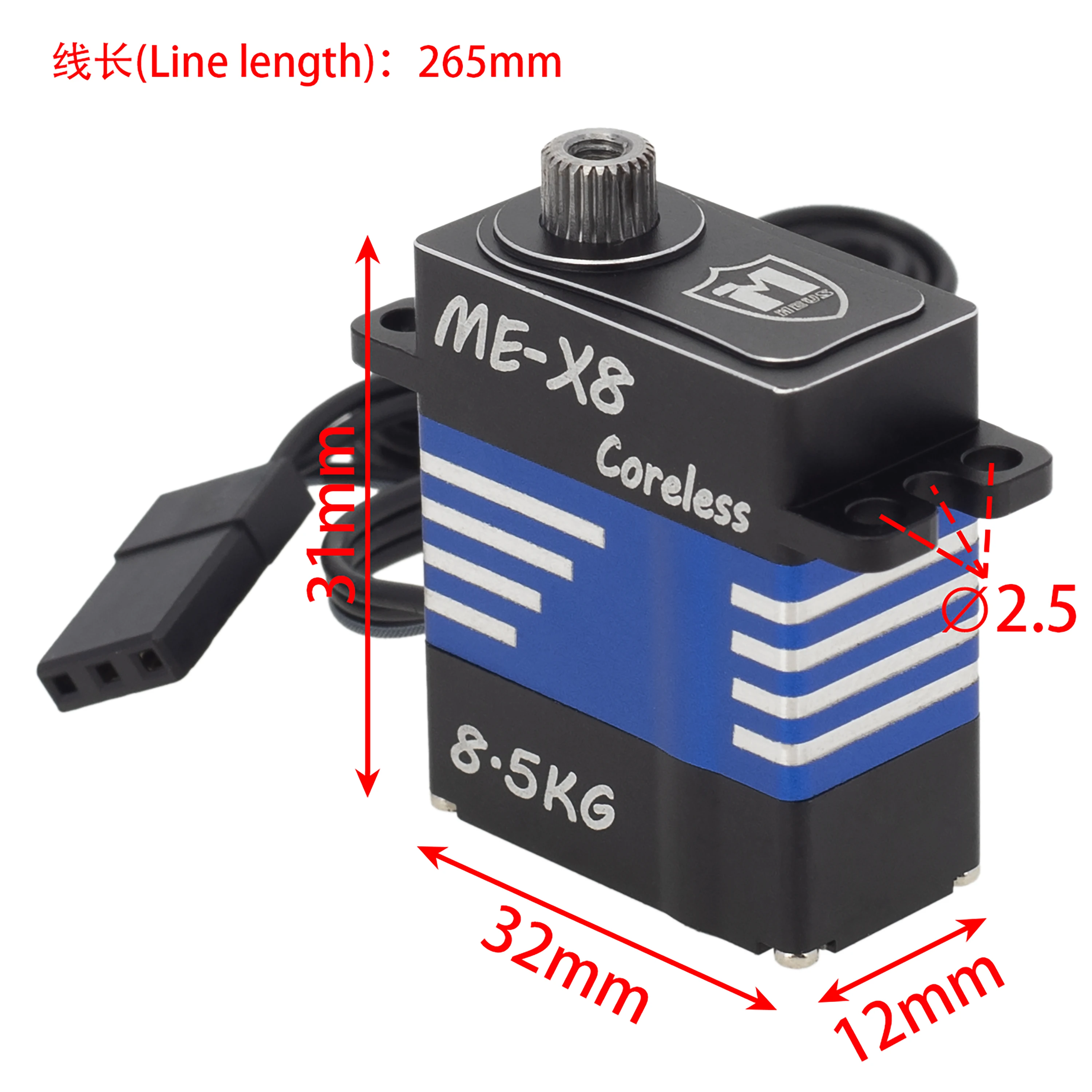 Installation du Micro Servo RC 8.5kg MEUS Racing sur un châssis de SCX24, démontrant sa compacité et sa puissance.