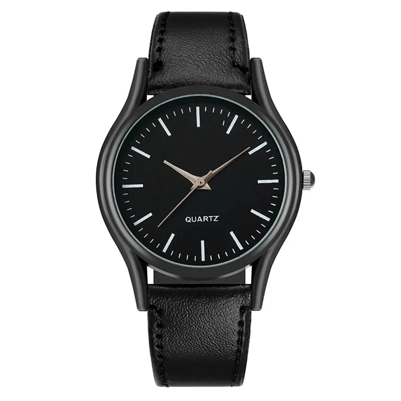 Couples Watches Leather Strap Minimalist Fashion Quartz Wristwatches Multiple Colors Loved Ones Gift parejas reloj quartz watch fashion couple watches