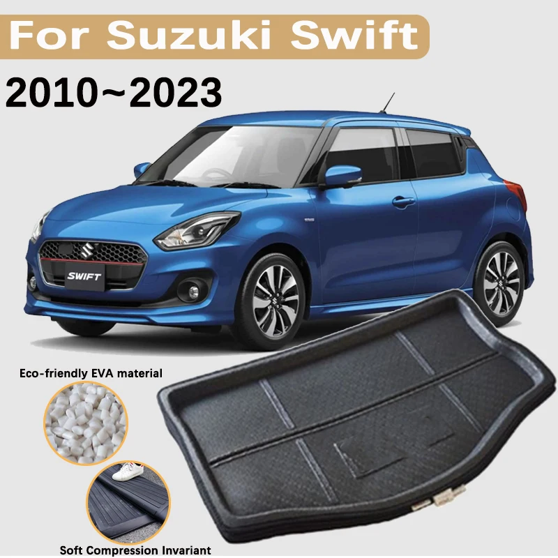 3d eva material für suzuki swift 2010 zubehör 2023 ~ schlauch auto  kofferraum matten fracht koffer wasserdichter teppich aufbewahrung spad -  AliExpress