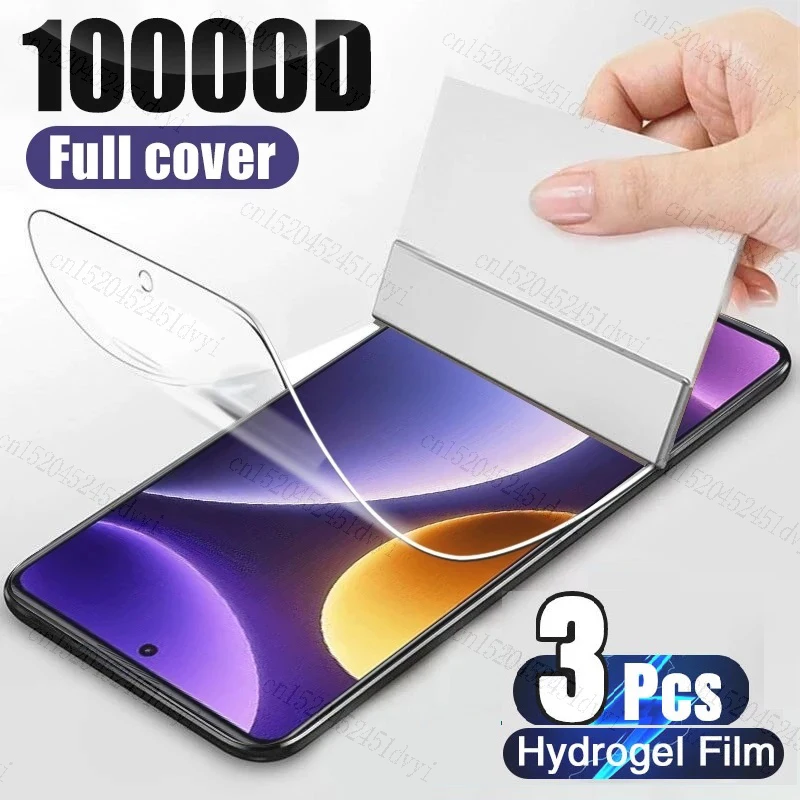 

3PCS Screen Protector Hydrogel Film For Xiaomi Redmi Note 12 Turbo 12 4G 11 Pro 10 10S 11S Film Redmi Note 9 Pro 9s 8 7 Pro 8T