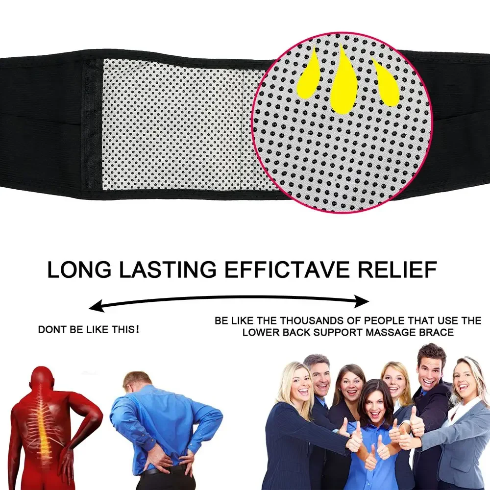 Back Support Belt Lumbar Lower Waist Pain Relief